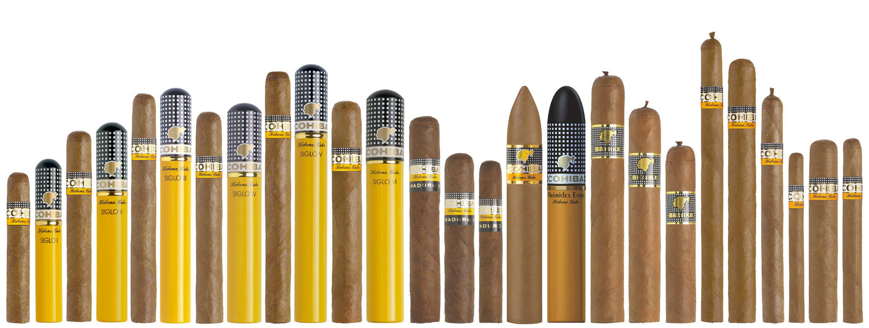 Cohiba Cigar Sizes Chart